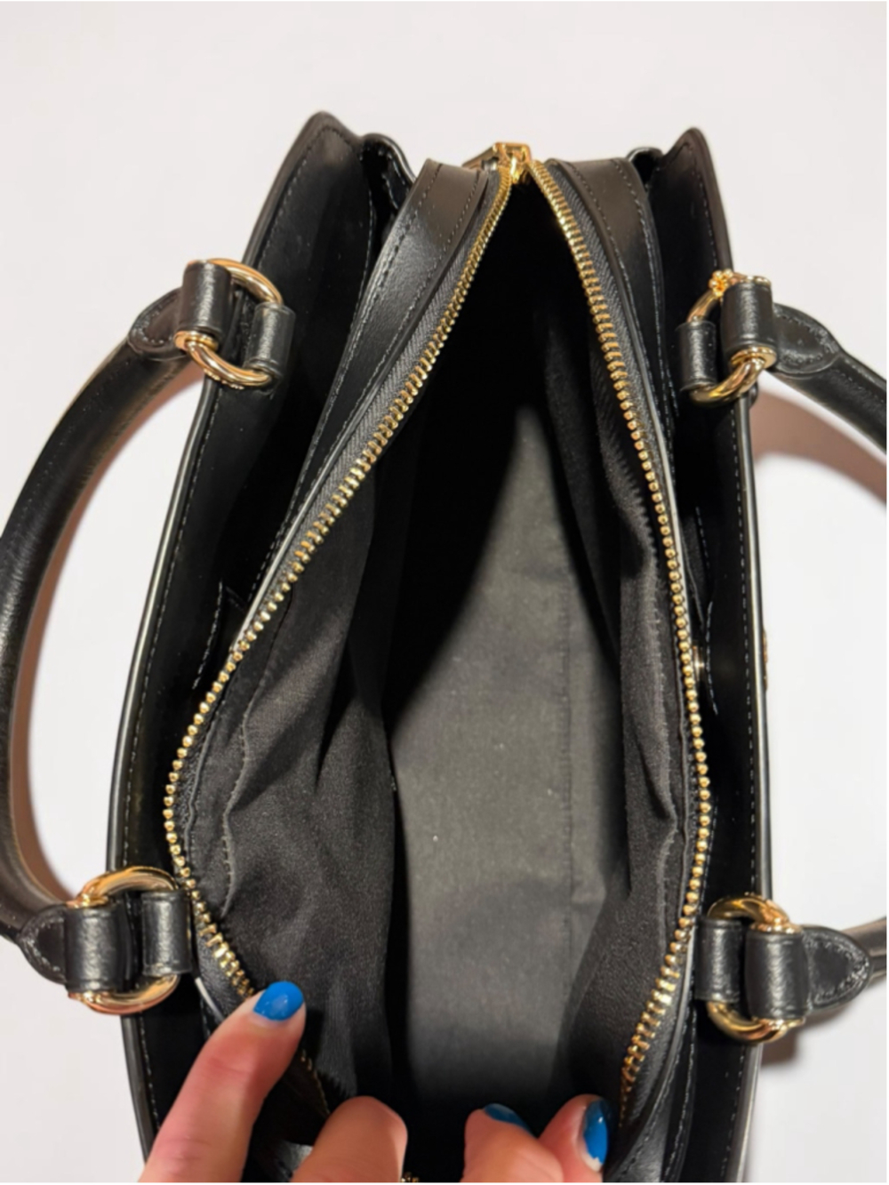 Coach Lillie Carryall Tan Black Signature Leather Gold Hardware - Picture 13 of 15